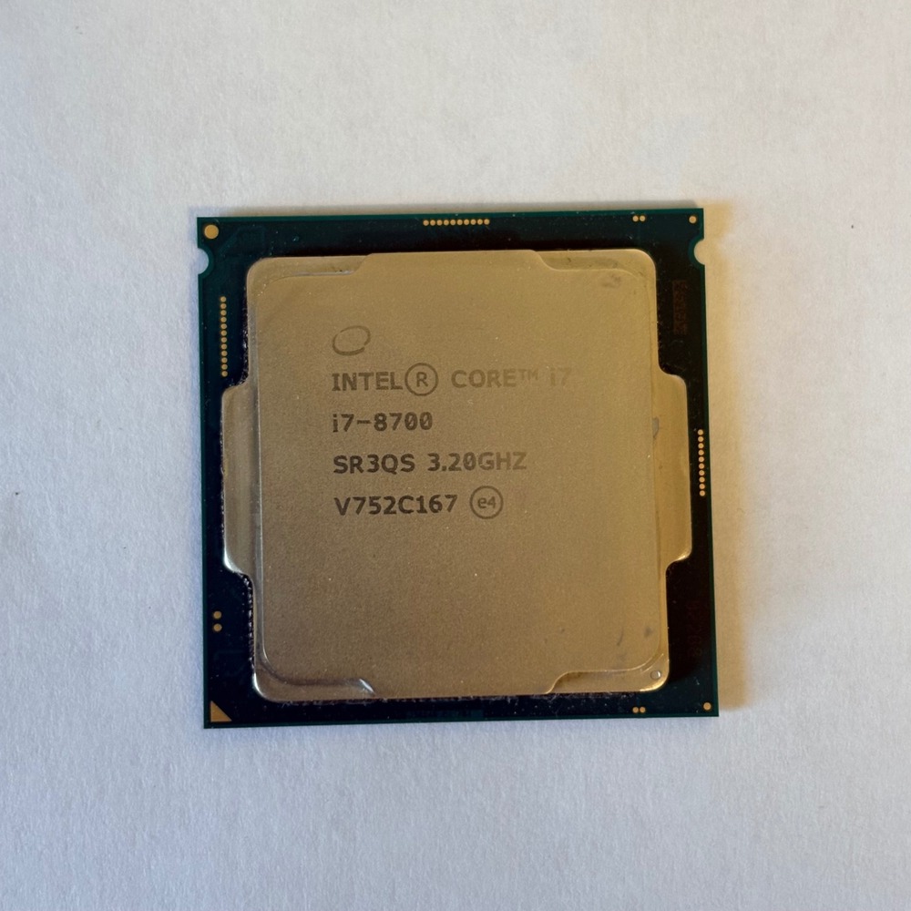 Intel CPU i7-8700 SR3QS 3.20GHz 8th Gen LGA 1151 Processor Used